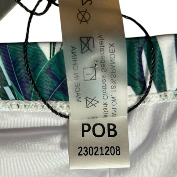 AQUA‎ EVE Tropical Print Swimsuit Bottoms Boy Shorts  sz 20 W Multicolor Stretch - Picture 7 of 8